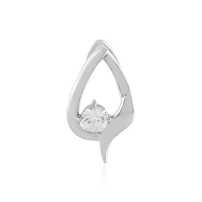 Zirkon-Silberanhänger