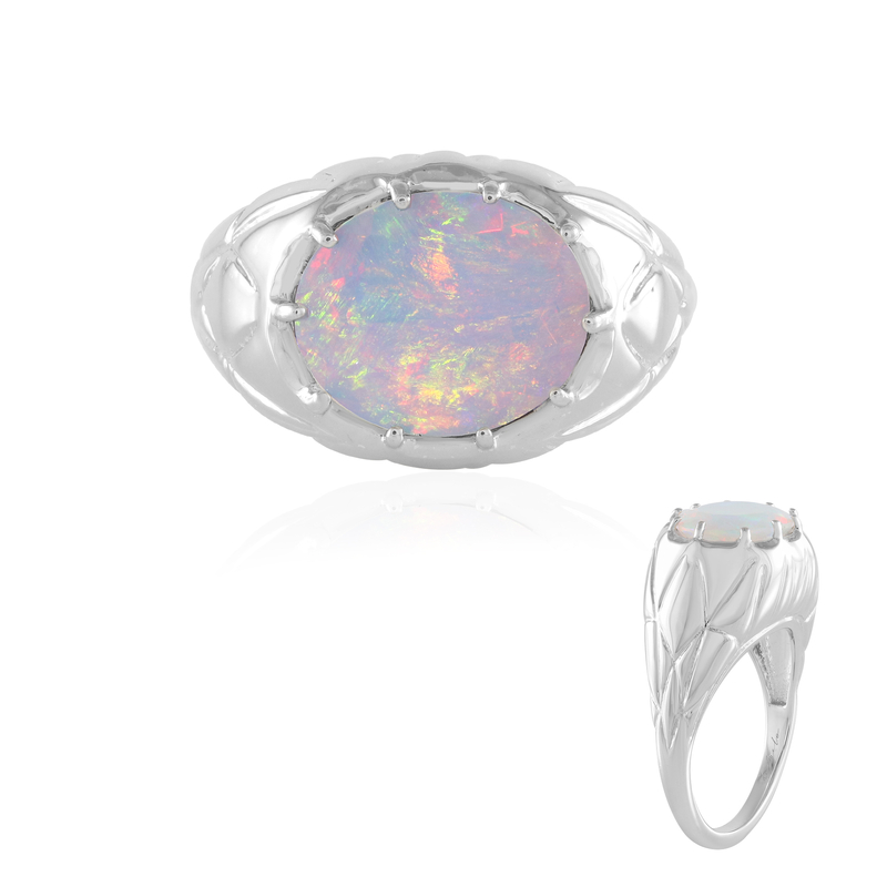 Welo-Opal-Silberring (de Melo)