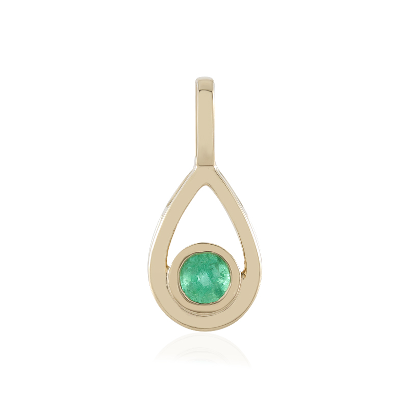 Russischer Smaragd-Goldanhänger
