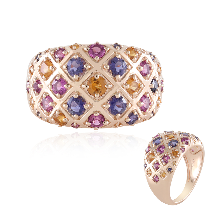 Edelstein-Silberring (KM by Juwelo)