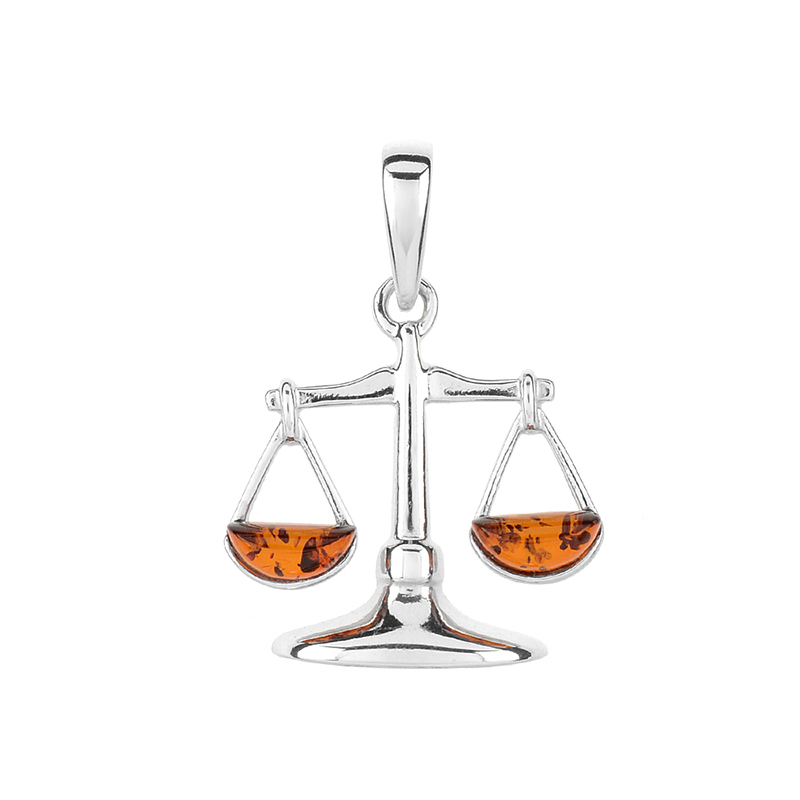 Baltischer Bernstein-Silberanhänger (dagen)