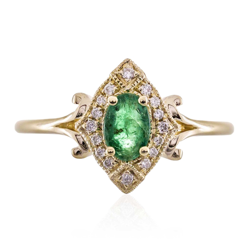 AAA-Sambia-Smaragd-Goldring