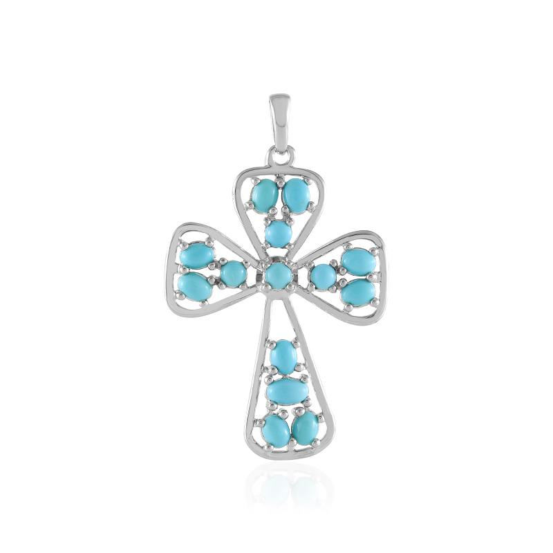 Sleeping Beauty-Türkis-Silberanhänger Sleeping Beauty-Türkis-Silberanhänger