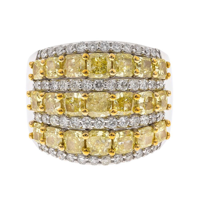 Gelber SI2 Brillant-Goldring (CIRARI) Gelber SI2 Brillant-Goldring (CIRARI)