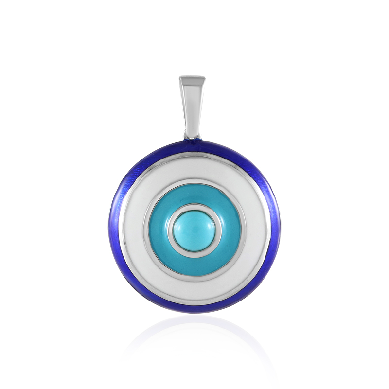 Sleeping Beauty-Türkis-Silberanhänger