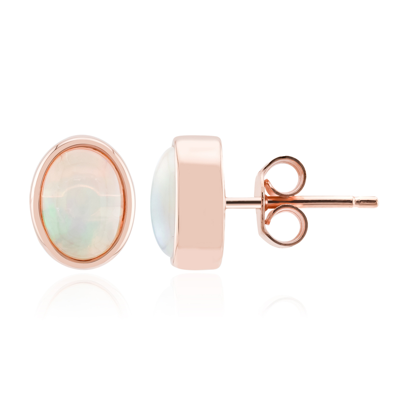 Welo-Opal-Silberohrringe (Adela Silber)