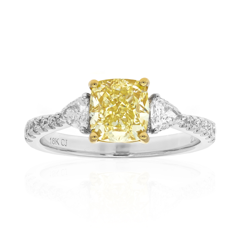 Gelber SI2 Brillant-Goldring (CIRARI)