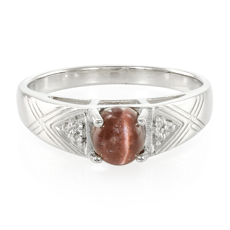 Skapolith-Katzenauge-Silberring