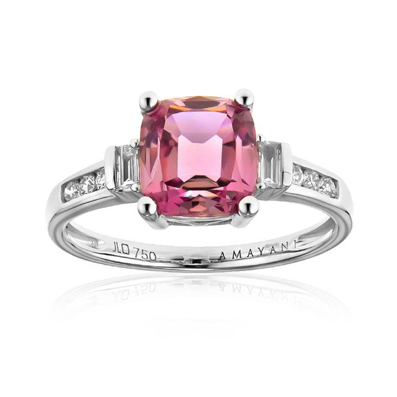 Pinkfarbener Diaspor-Goldring (AMAYANI) Pinkfarbener Diaspor-Goldring (AMAYANI)