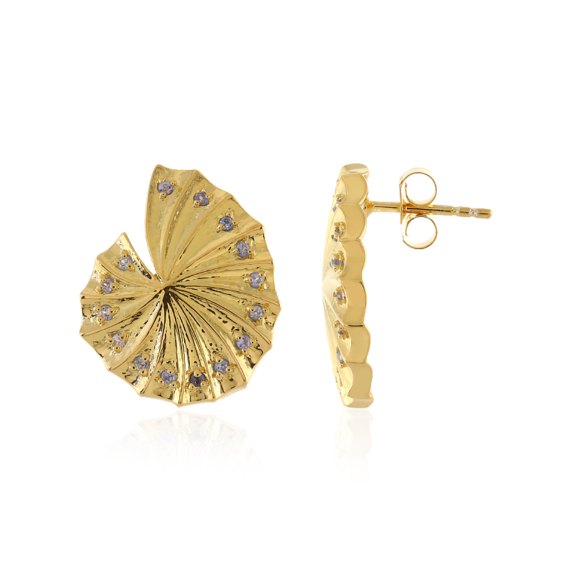 Tansanit-Silberohrringe (SAELOCANA)