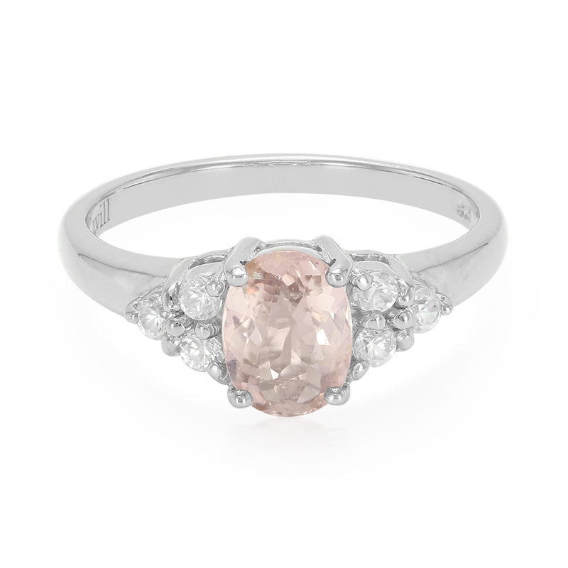 Pinkfarbener Kupfer-Turmalin-Silberring