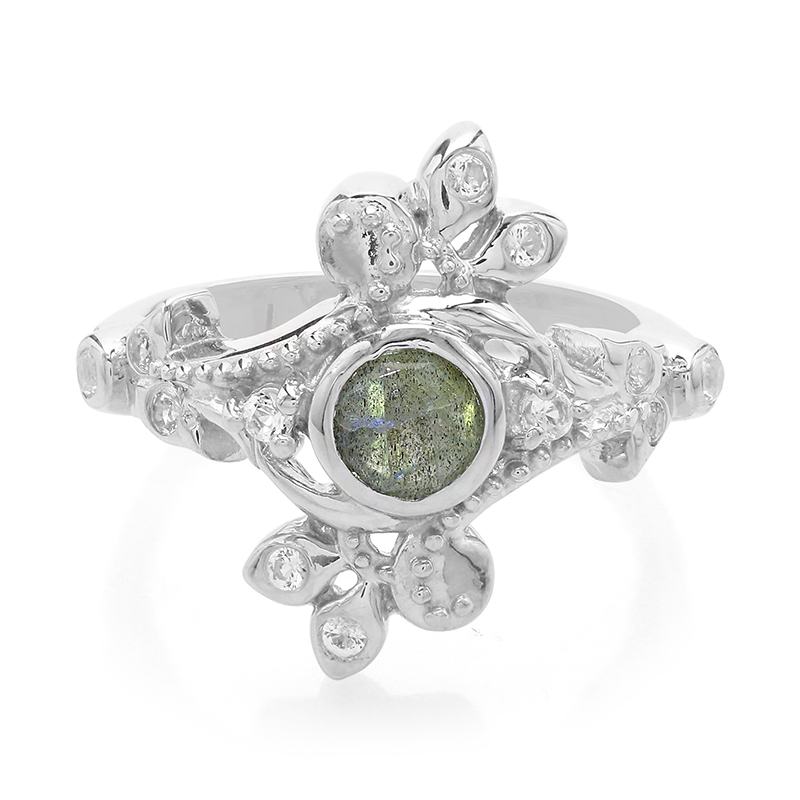 Spektrolith-Silberring