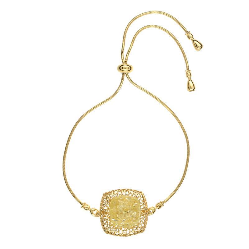 Baltischer Limonen-Bernstein-Silberarmband (dagen)
