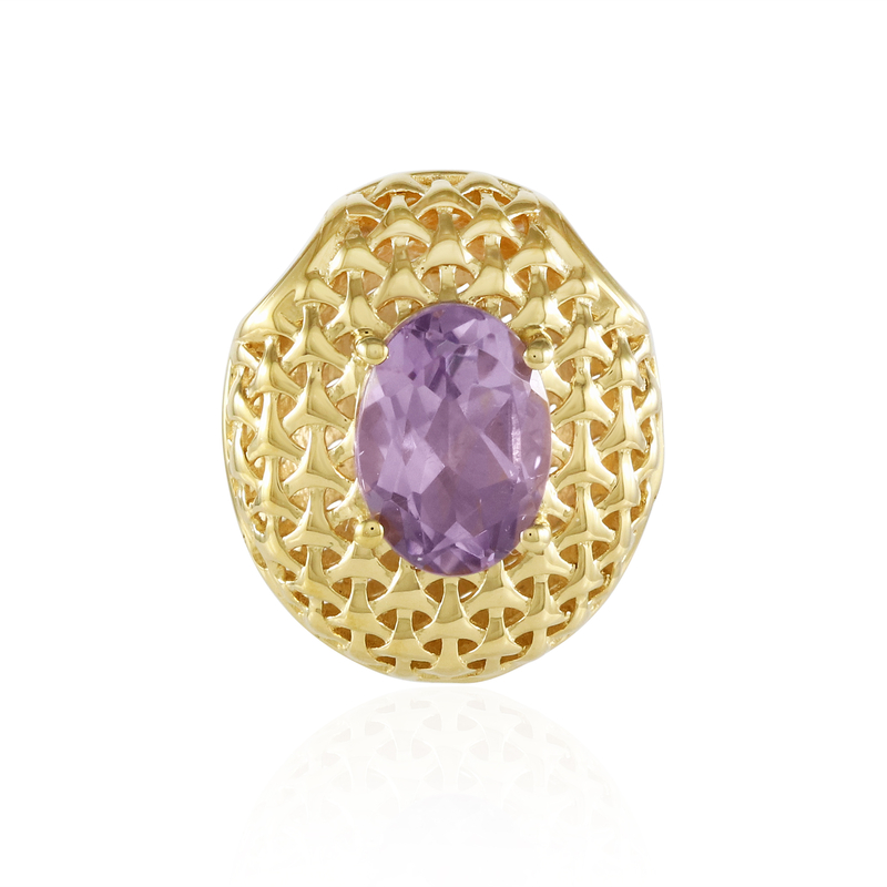 Lavendel-Amethyst-Silberanhänger (MONOSONO COLLECTION)