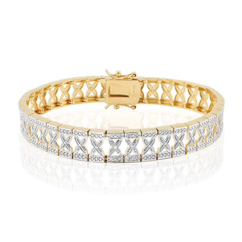 I3 (I) Diamant-Silberarmband
