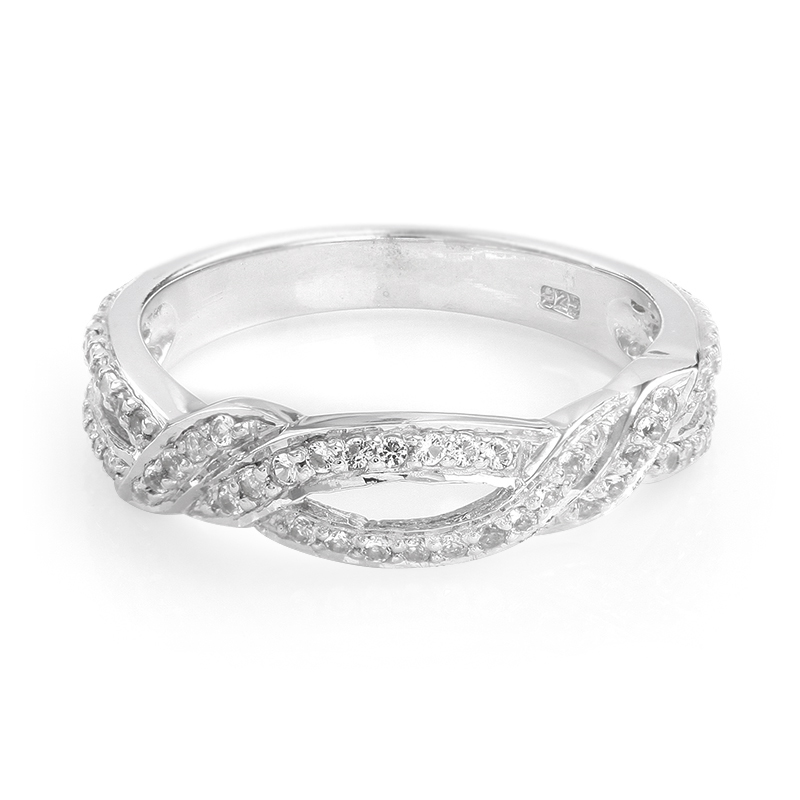 Weißer Topas-Silberring