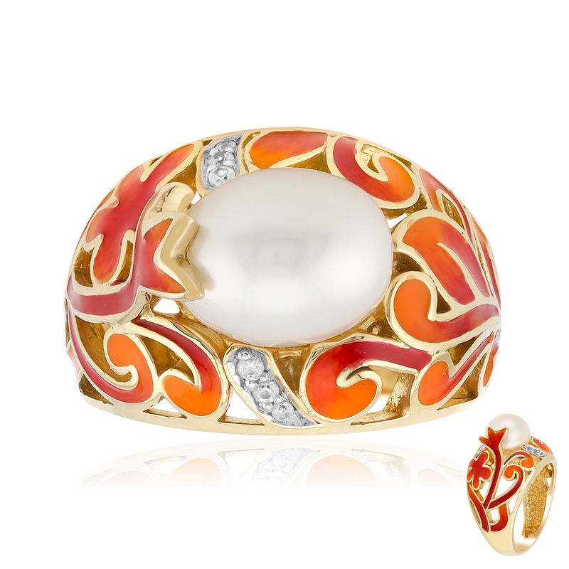 Süßwasserzuchtperlen-Silberring (TPC) Süßwasserzuchtperlen-Silberring (TPC)