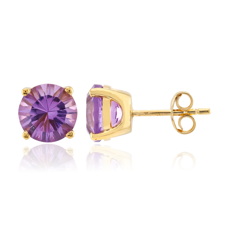 Amethyst-Silberohrringe