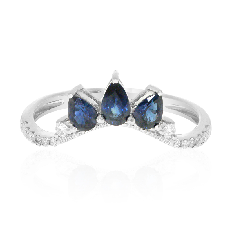 Blauer Ceylon-Saphir-Goldring (CIRARI)