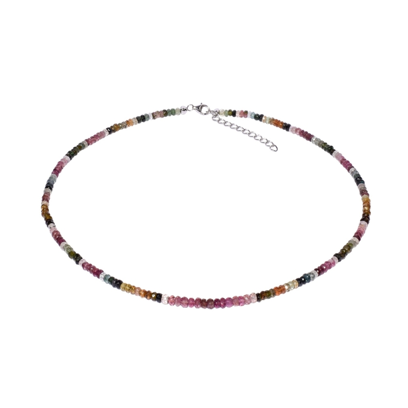 Brasilianischer Turmalin-Silberhalskette