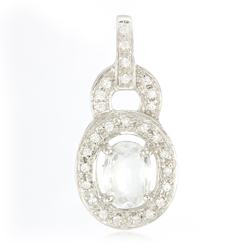 Kupfer-Turmalin-Silberanhänger