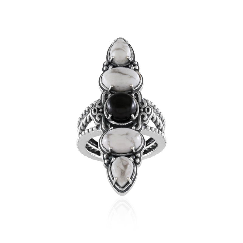 Edelstein-Silberring (Desert Chic)