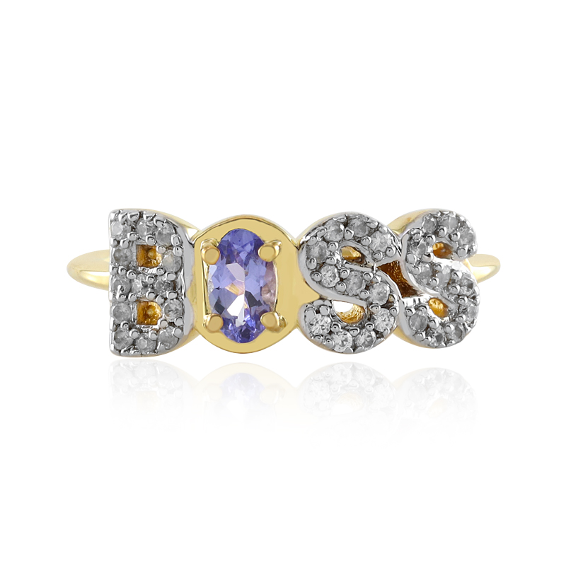 Tansanit-Silberring (M de Luca)