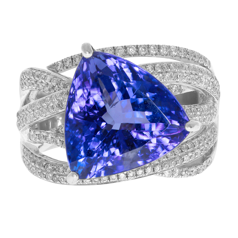 AAA-Tansanit-Goldring (CIRARI) AAA-Tansanit-Goldring (CIRARI)