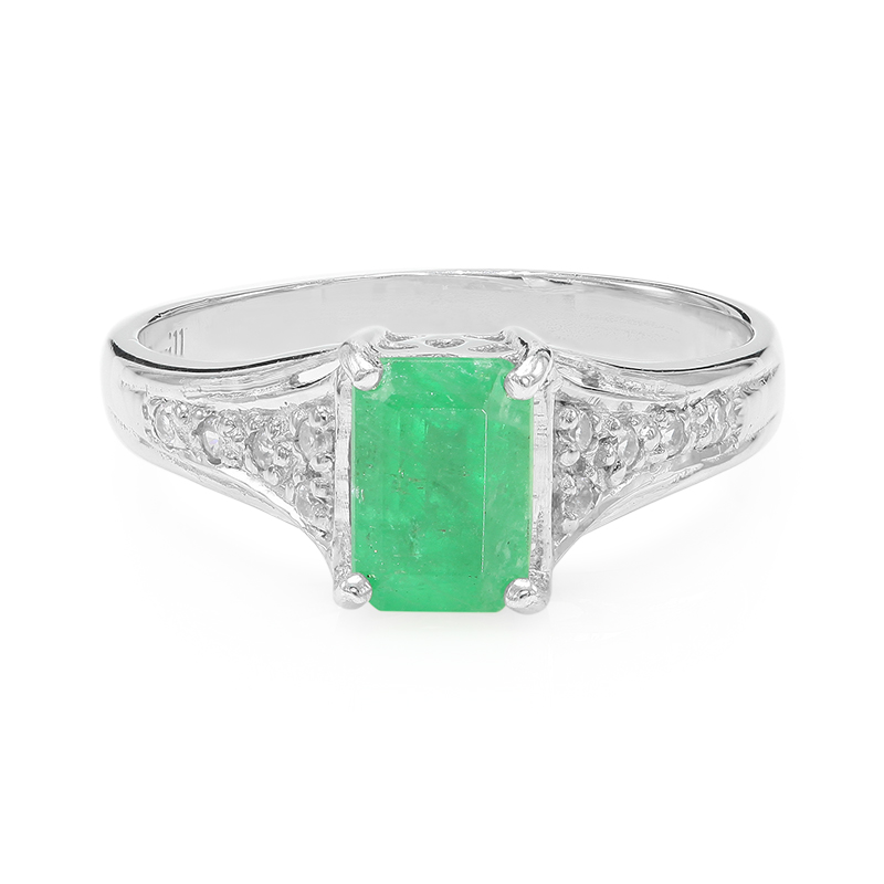 Bahia-Smaragd-Silberring