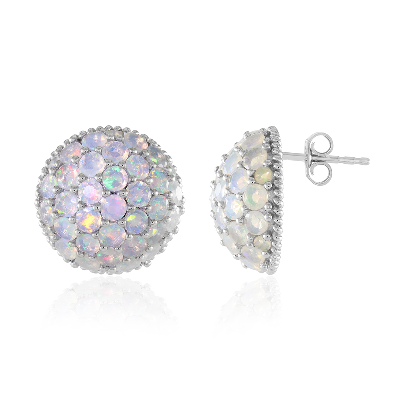 Welo-Opal-Silberohrringe