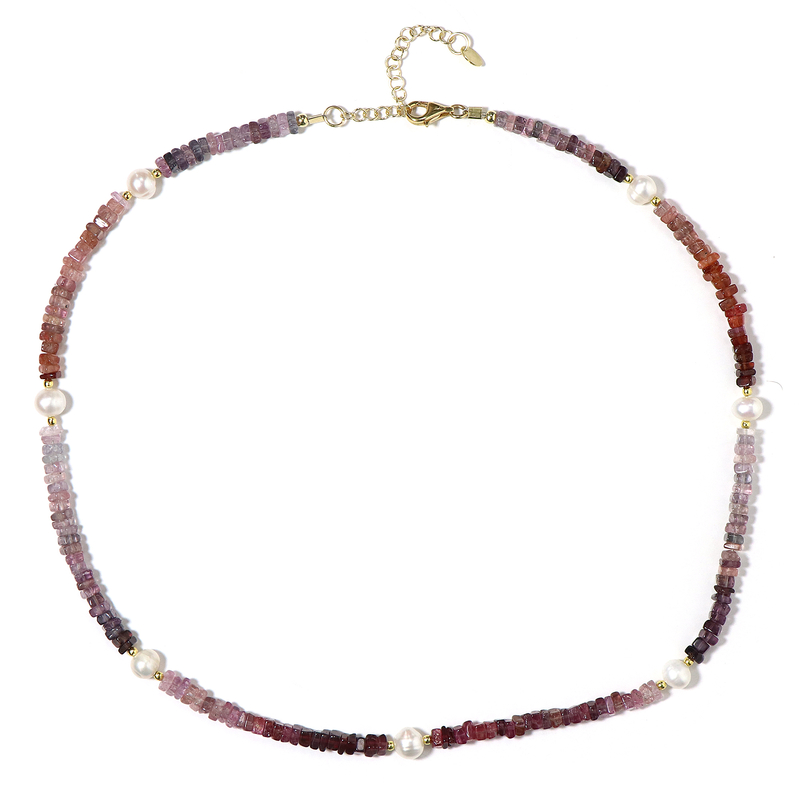 Spinell-Silberhalskette (Riya) Spinell-Silberhalskette (Riya)