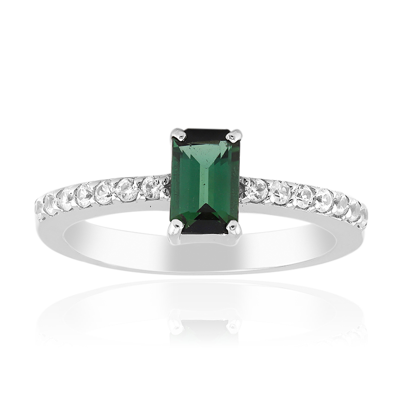 Indigolith-Silberring (Adela Silber)