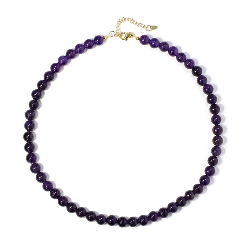 Amethyst-Silberhalskette Amethyst-Silberhalskette