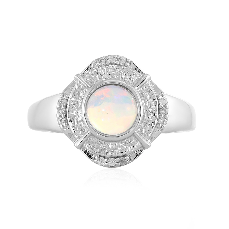 Welo-Opal-Silberring (MONOSONO COLLECTION)