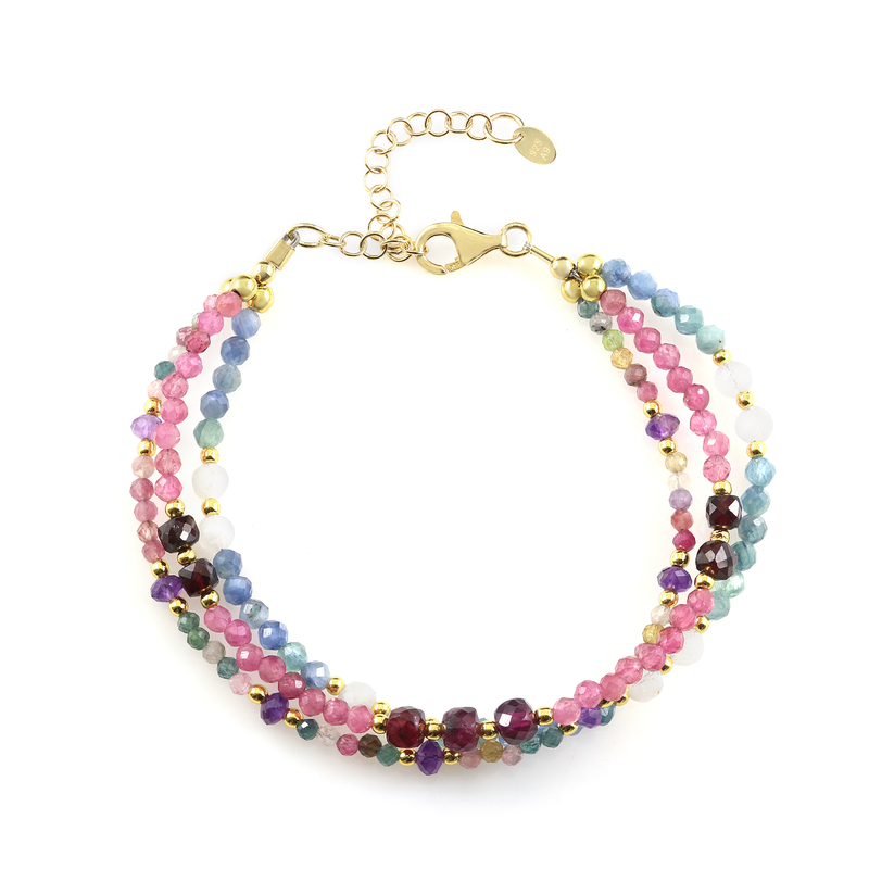 Edelstein-Silberarmband (Riya)