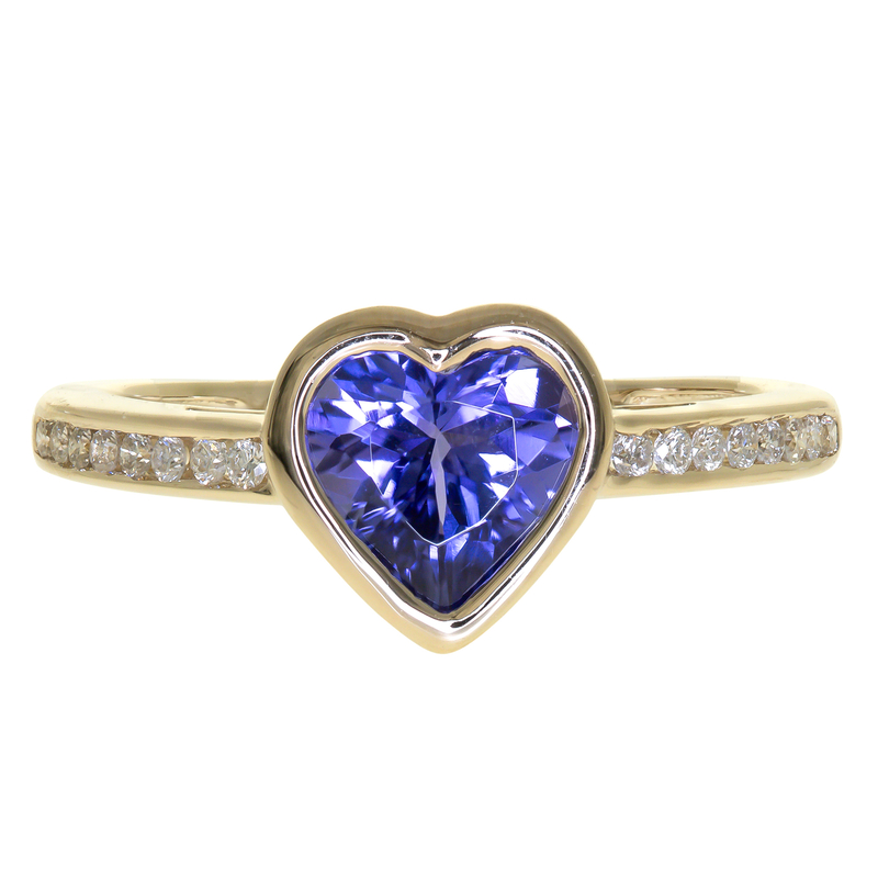 AAA-Tansanit-Goldring (CIRARI)