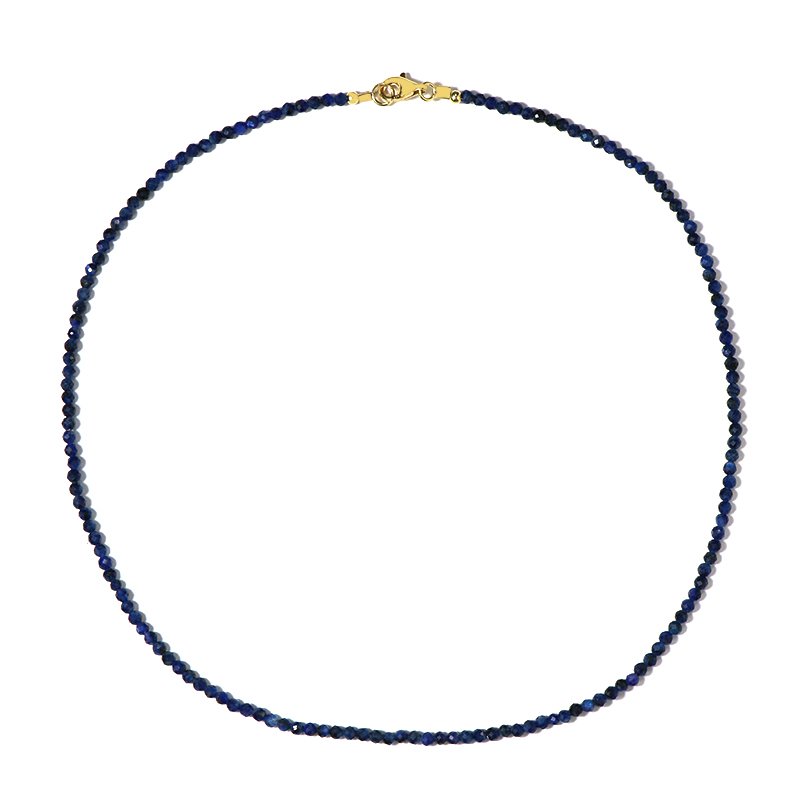 Nepalesischer Kyanit-Silberhalskette