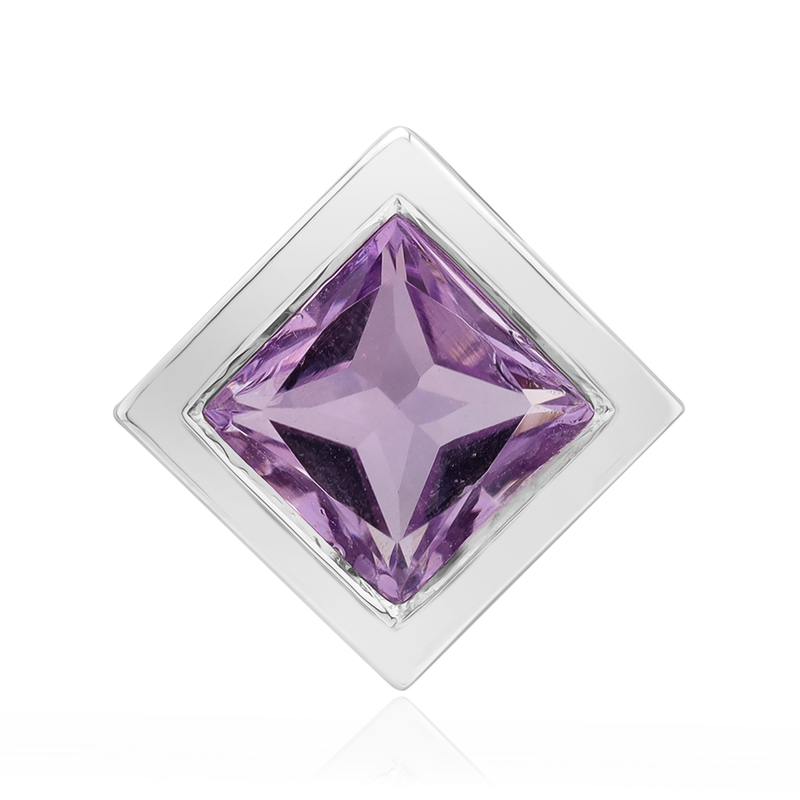 Bolivianischer Amethyst-Silberanhänger (MONOSONO COLLECTION)