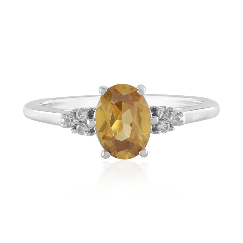 Mandarin-Zirkon-Silberring