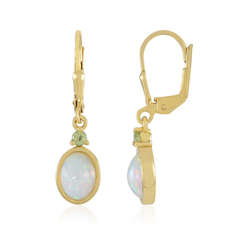 Welo-Opal-Silberohrringe