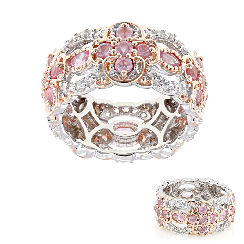 Pinkfarbener Spinell-Silberring (Gems en Vogue)