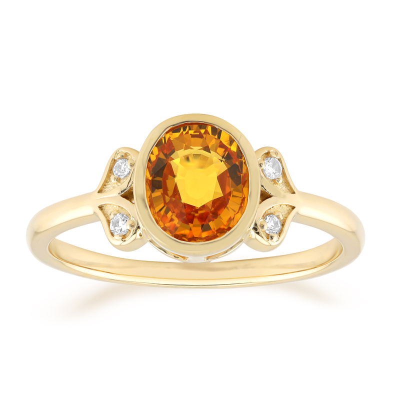 Oranger Ban Ka Cha-Saphir-Goldring Oranger Ban Ka Cha-Saphir-Goldring