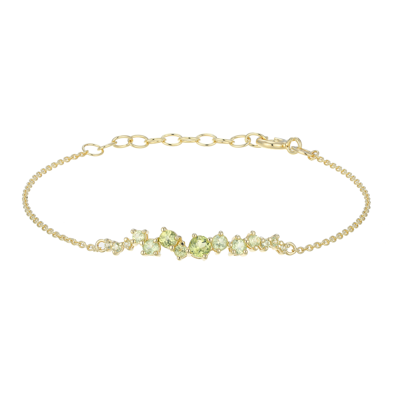 Peridot-Silberarmband