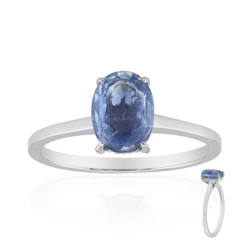 Nepalesischer Kyanit-Silberring Nepalesischer Kyanit-Silberring