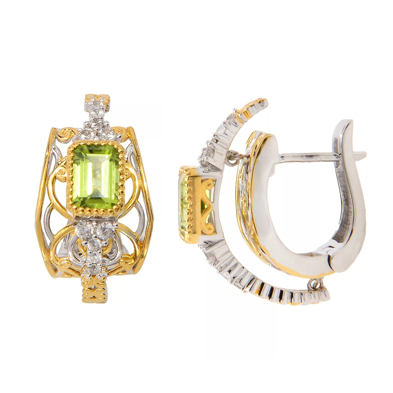 Peridot-Silberohrringe (Gems en Vogue) Peridot-Silberohrringe (Gems en Vogue)