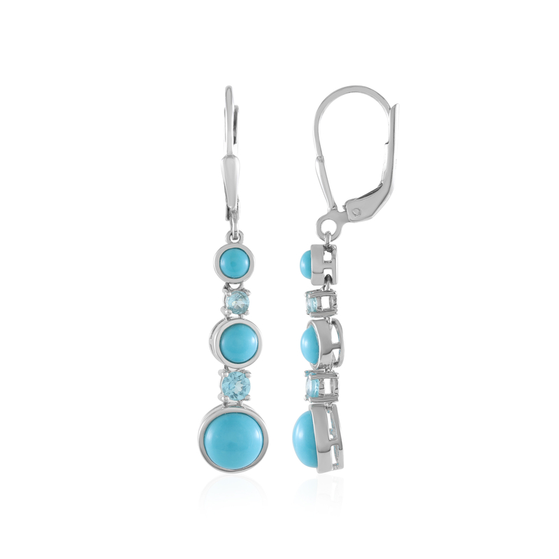 Sleeping Beauty-Türkis-Silberohrringe (KM by Juwelo) Sleeping Beauty-Türkis-Silberohrringe (KM by Juwelo)
