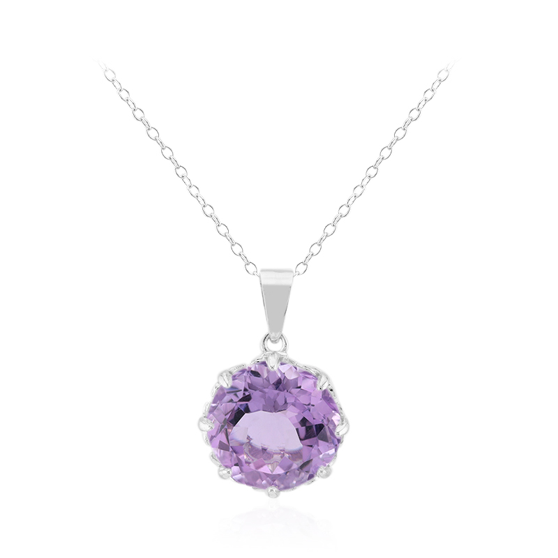 Bolivianischer Amethyst-Silberhalskette Bolivianischer Amethyst-Silberhalskette