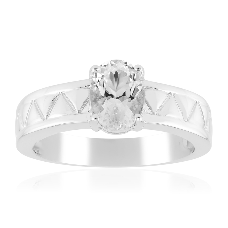 Herkimer Quarz-Silberring (Pallanova)