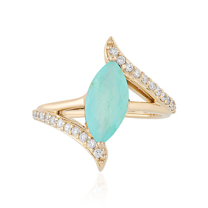 Paraiba-Opal-Goldring (AMAYANI)