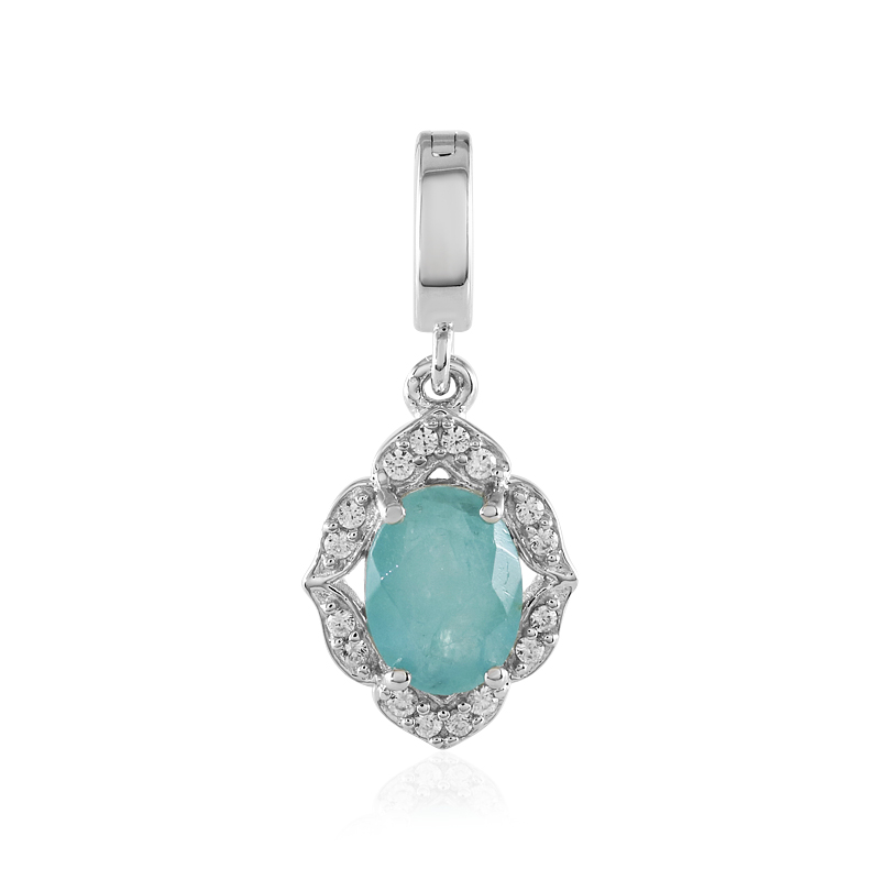 Grandidierit-Silberanhänger